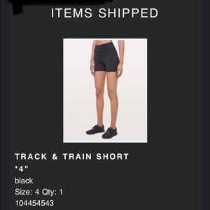 Lululemon track & train shorts 4”